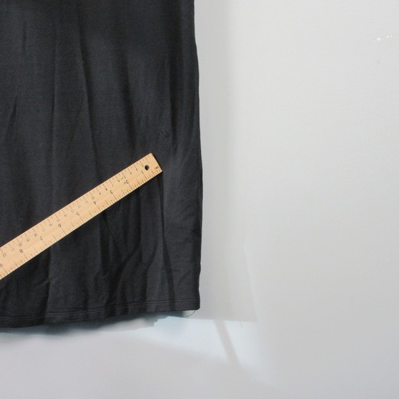 Quince French Terry Modal Maternity Nursing Lounge Dress Black L Comfort 512 - Picture 8 of 11